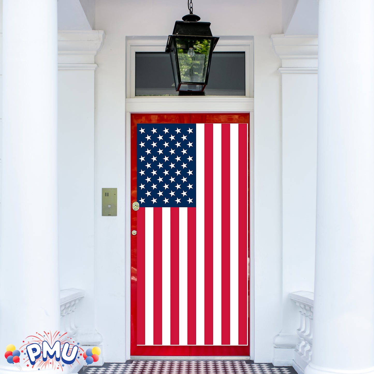 PMU Patriotic Door Cover 30 Inches x 60 Inches