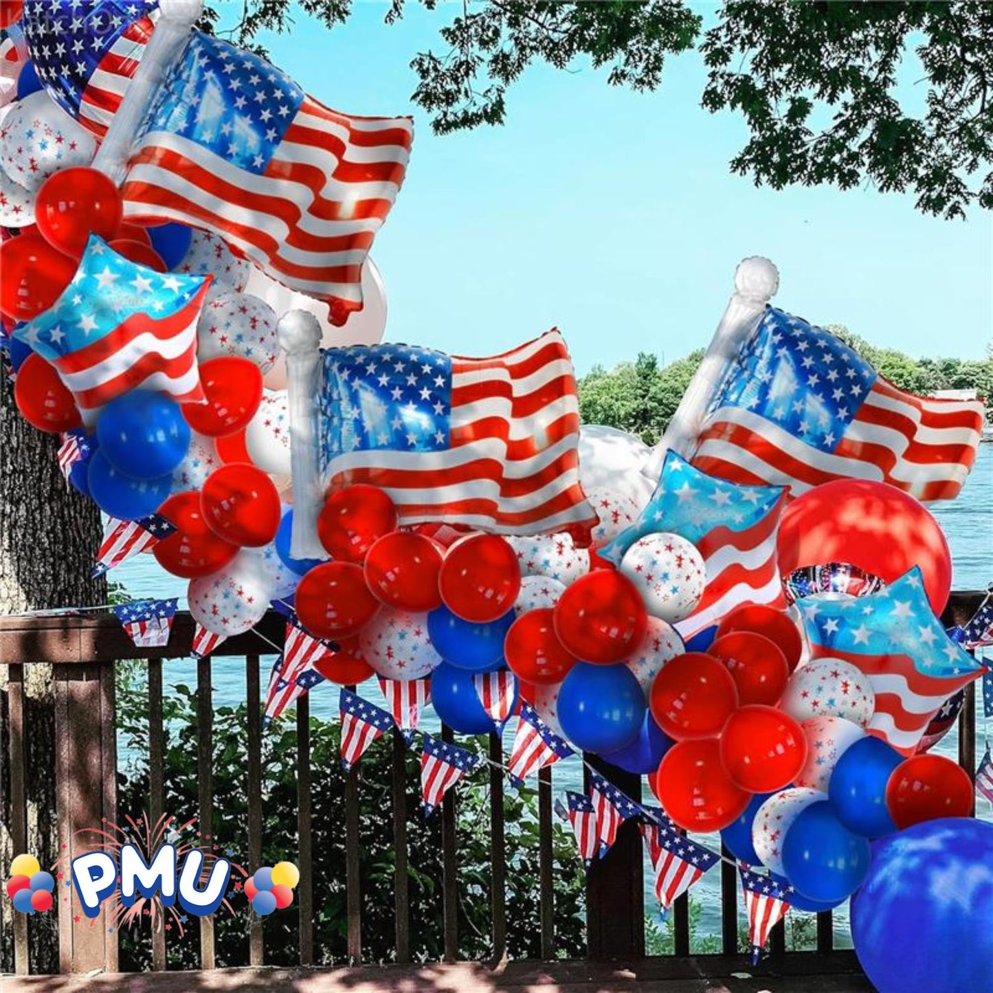 PMU USA 18 Inch Mylar-Foil Balloon
