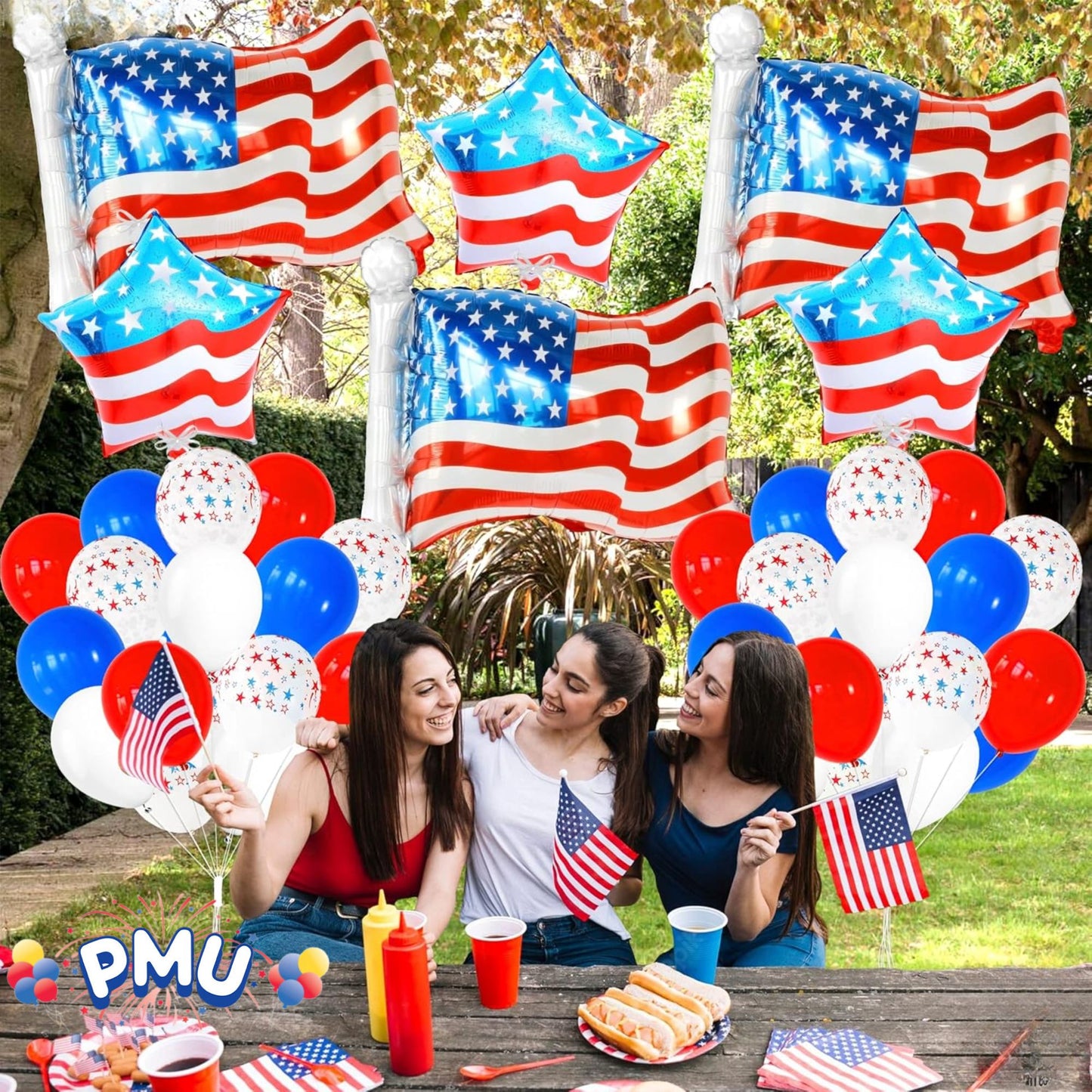 PMU USA 18 Inch Mylar-Foil Balloon