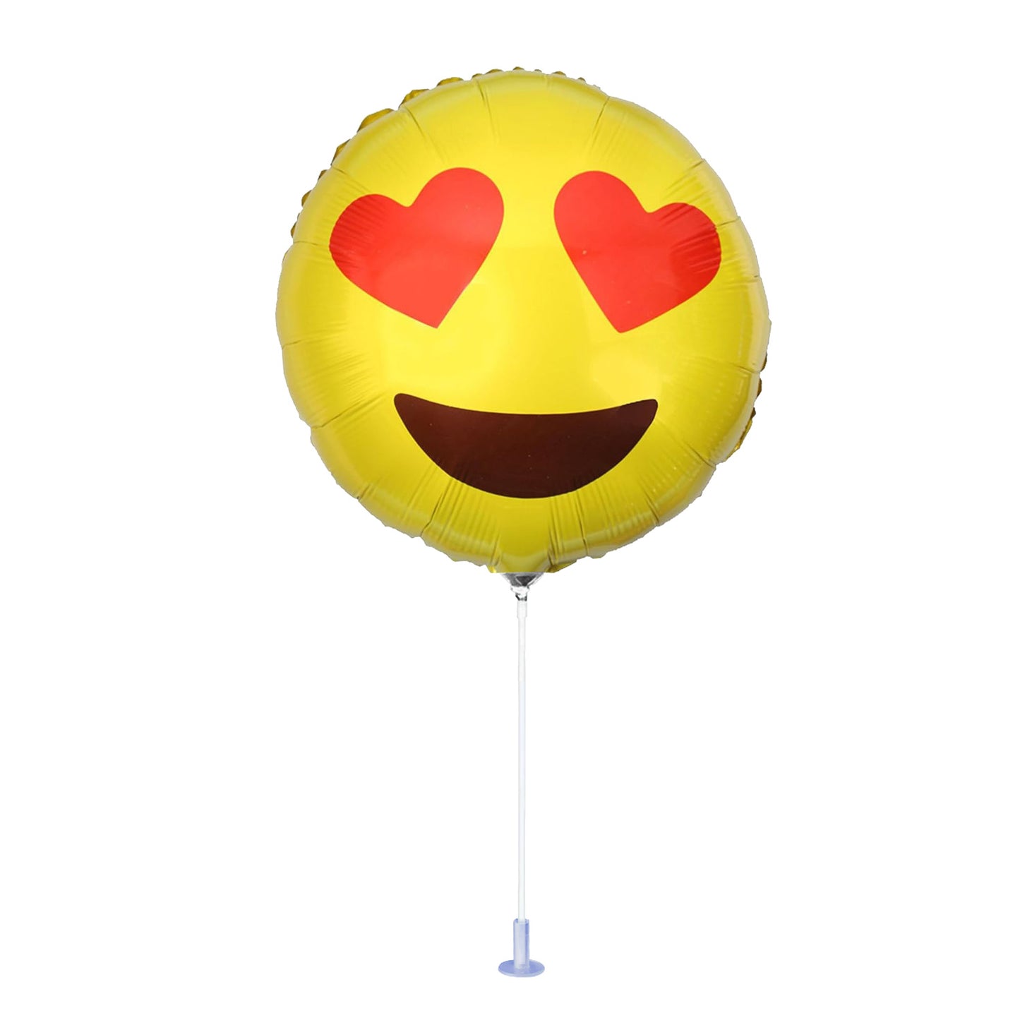 PMU Emoji Balloons 9 inch Pre-Inflated with Stick