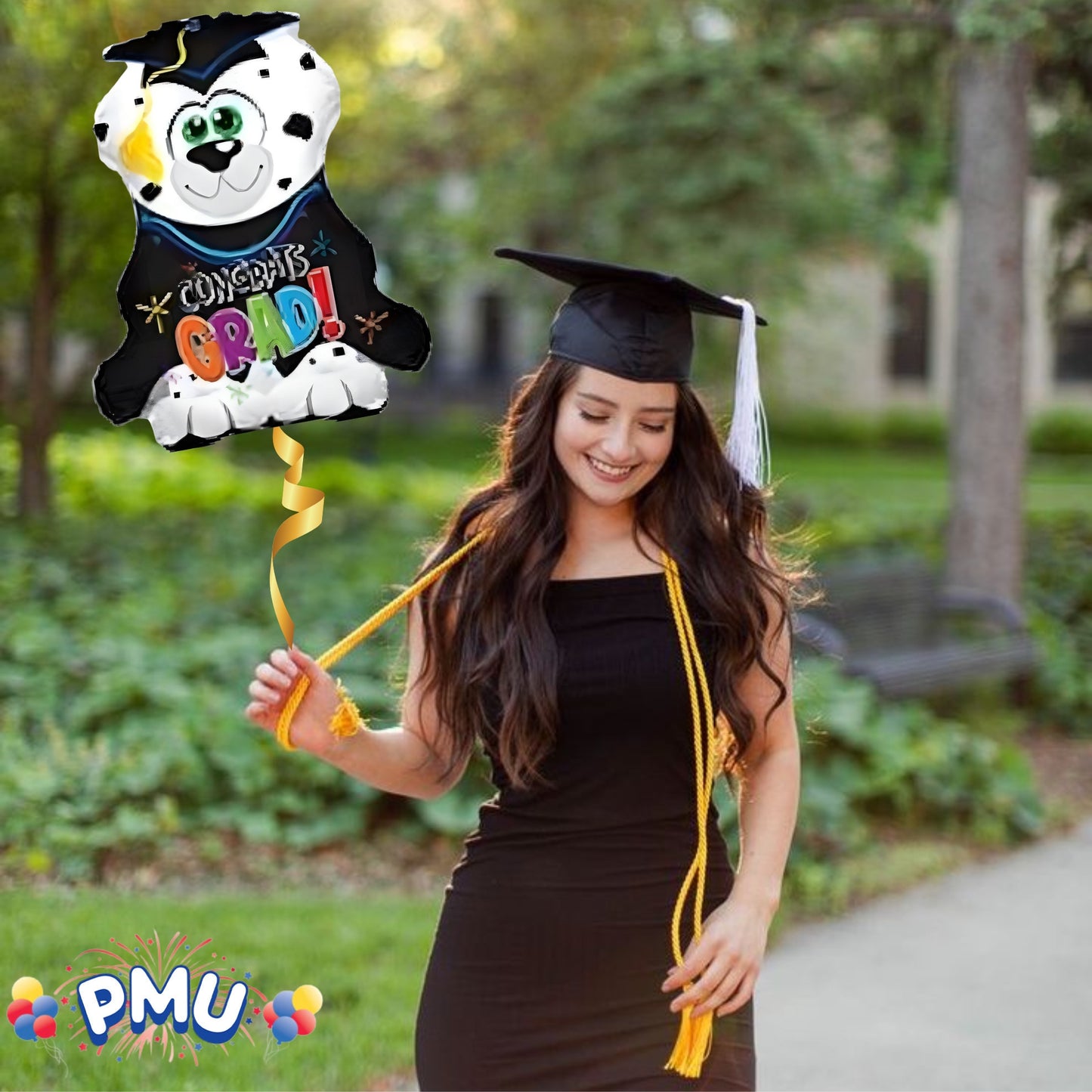PMU Graduation Congrats Grad Star Shape 30 Inch Mylar Balloon