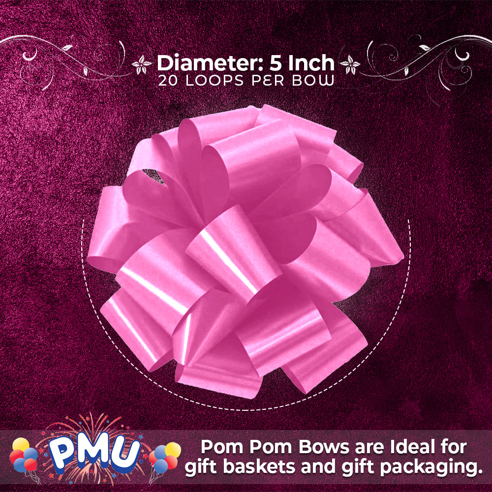 PMU Pom Pom - Pull Out Bows 5 Inch - 20 Loops