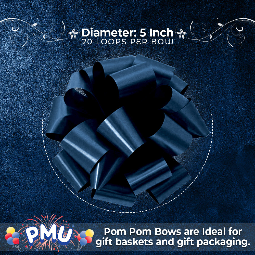 PMU Pom Pom - Pull Out Bows 5 Inch - 20 Loops