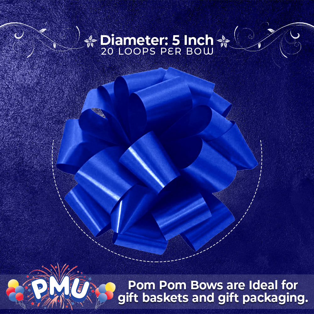PMU Pom Pom - Pull Out Bows 5 Inch - 20 Loops