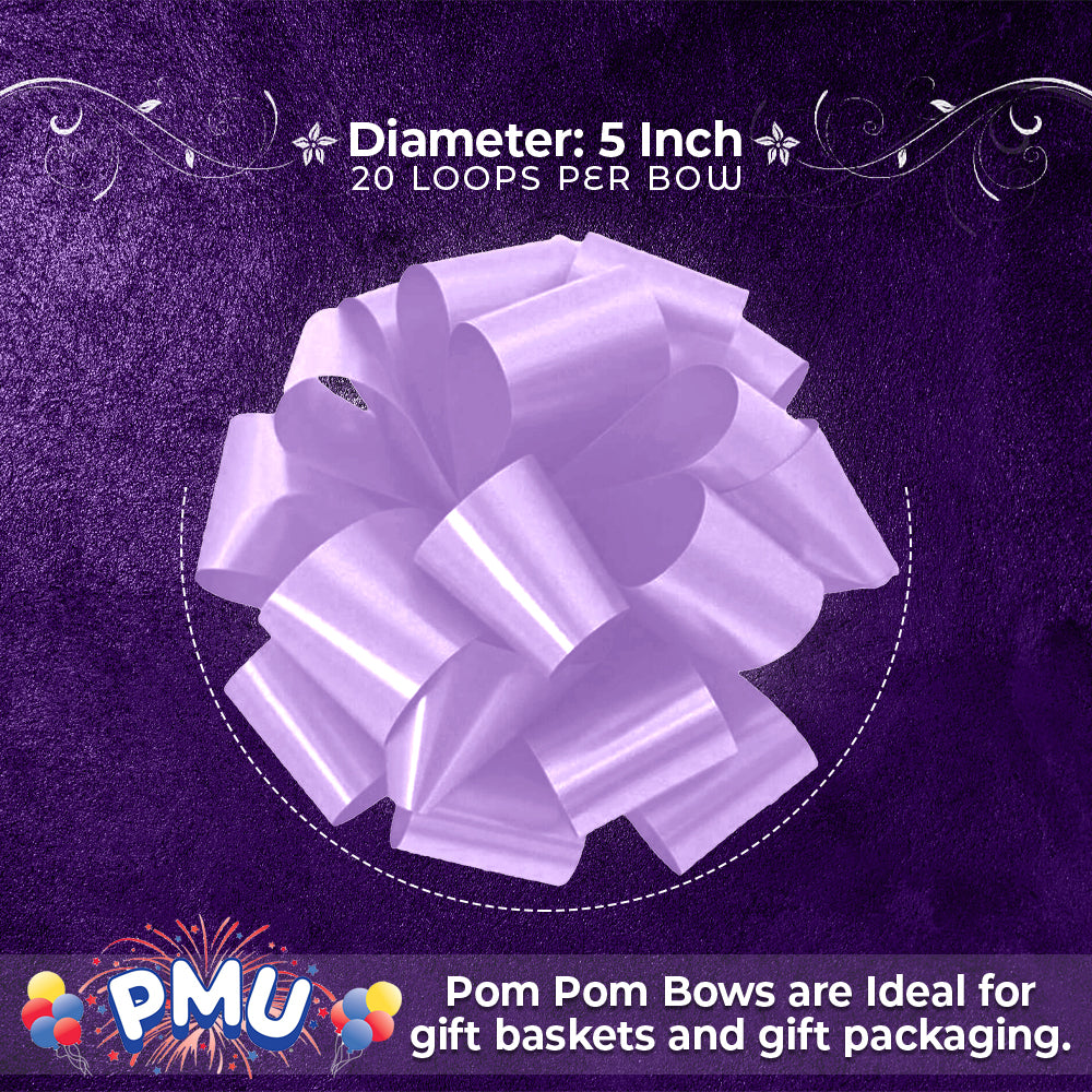 PMU Pom Pom - Pull Out Bows 5 Inch - 20 Loops