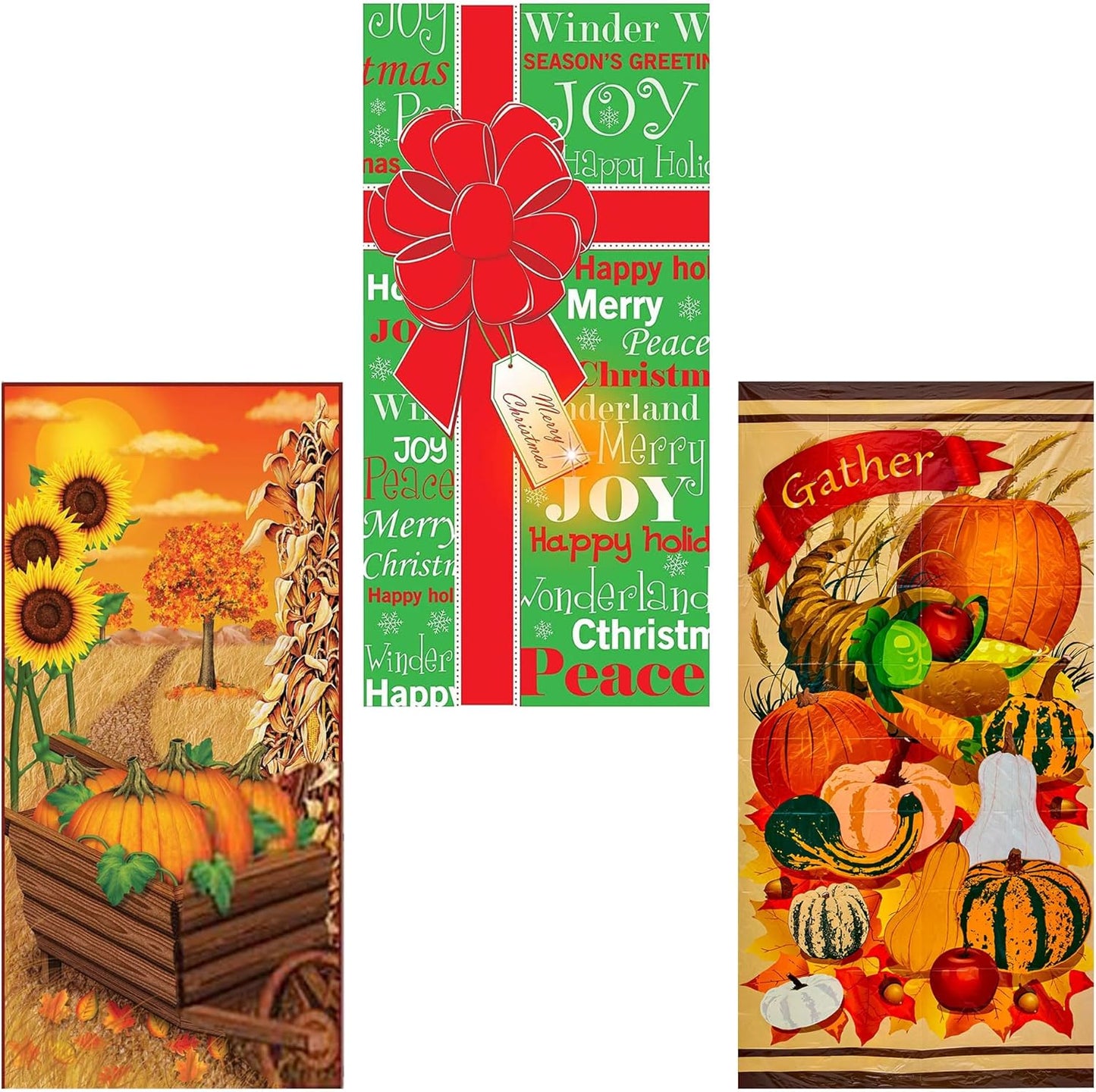 PMU Door Covers - Thanksgiving Door Covers - Thanksgiving Banner - Front Door Cover for Thanksgiving