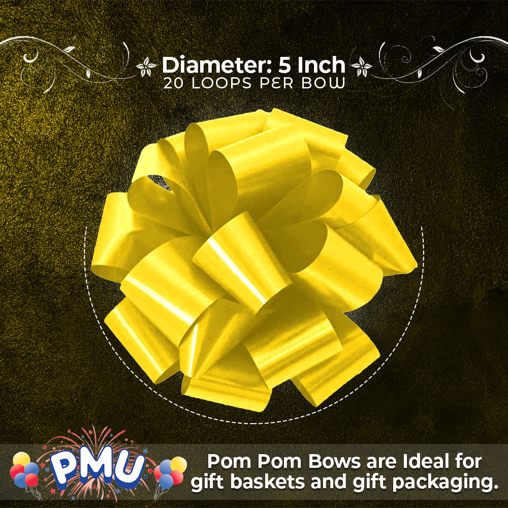 PMU Pom Pom - Pull Out Bows 5 Inch - 20 Loops