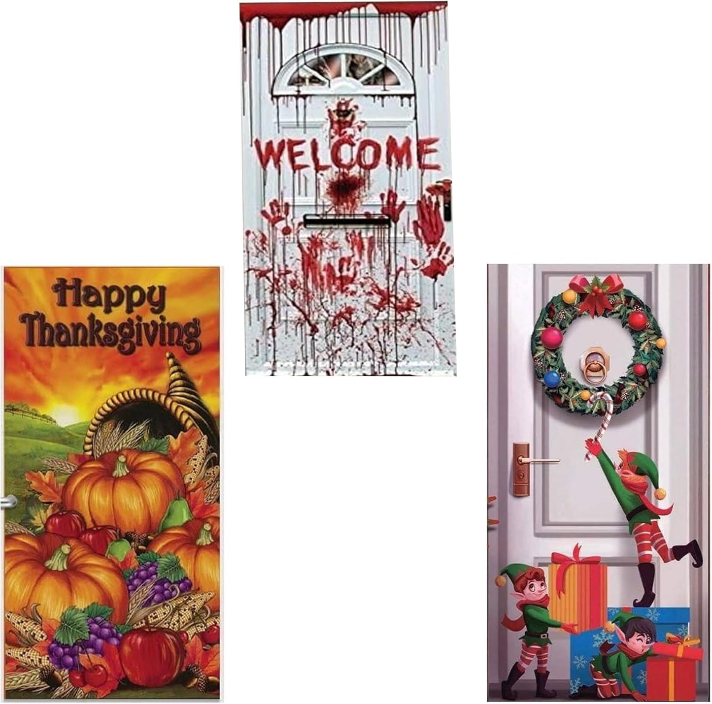 PMU Door Covers - Thanksgiving Door Covers - Thanksgiving Banner - Front Door Cover for Thanksgiving