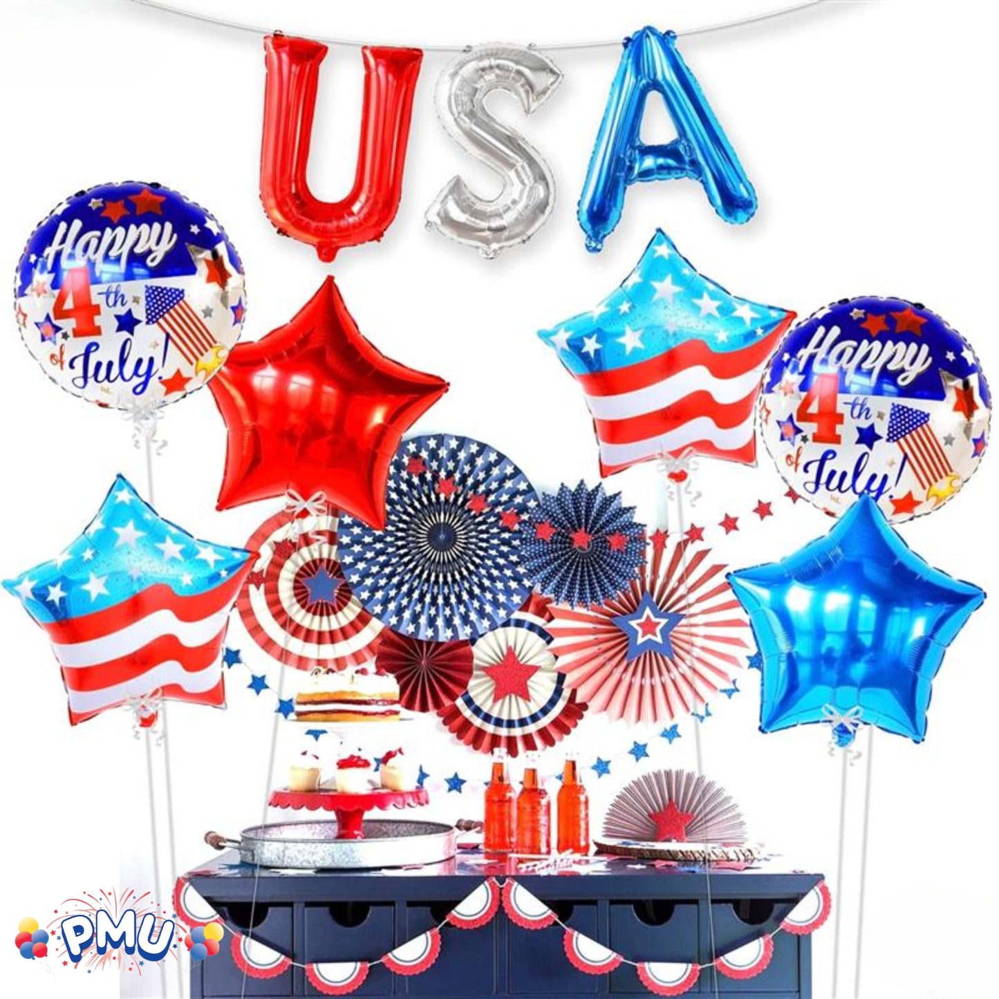 PMU USA 18 Inch Mylar-Foil Balloon