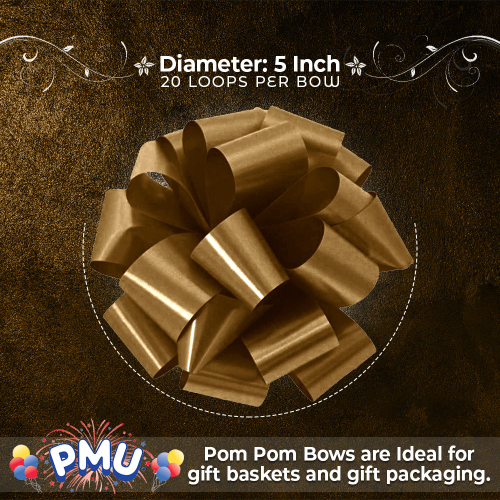 PMU Pom Pom - Pull Out Bows 5 Inch - 20 Loops
