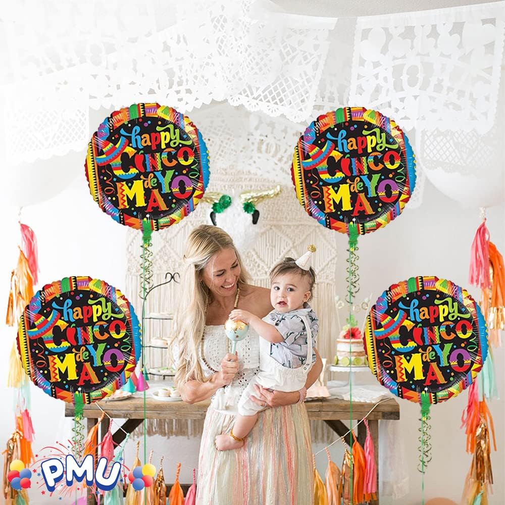 PMU Cinco de Mayo 18 Inch Mylar Balloon