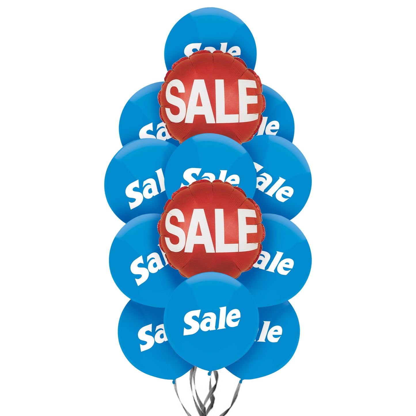 PMU Sale Balloons Assortment Kit with Color Coordinate Ribbons