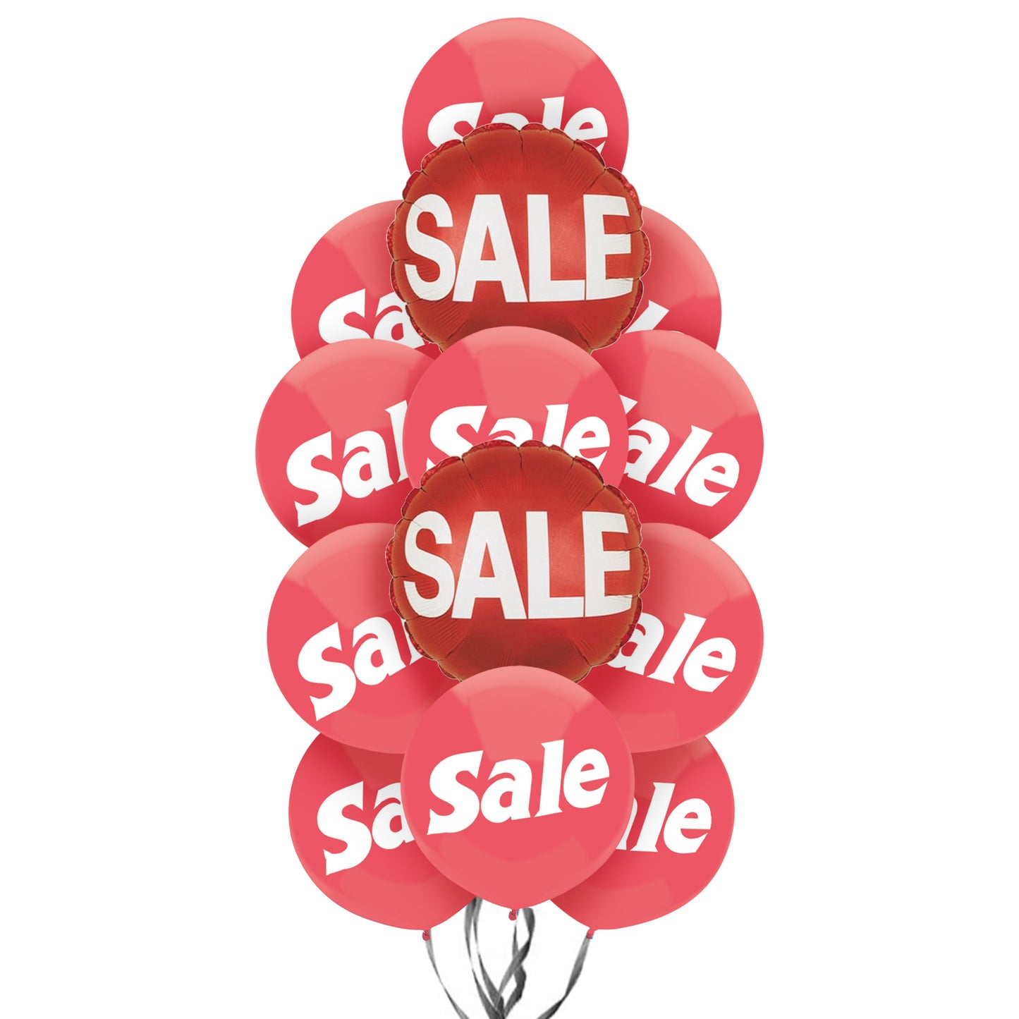 PMU Sale Balloons Assortment Kit with Color Coordinate Ribbons