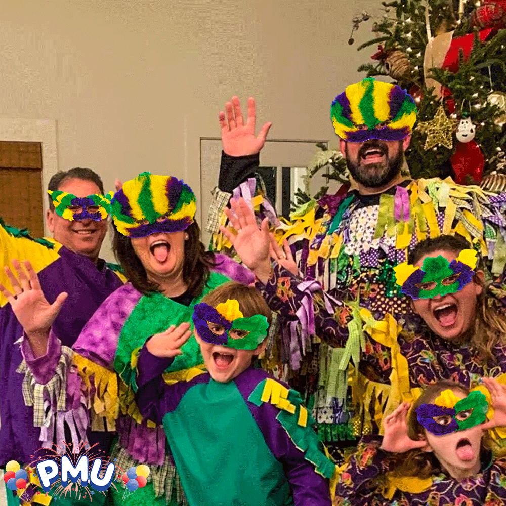 PMU Mardi Gras Jester, Crawfish, Sequin Hat, Headband Costume Accessory