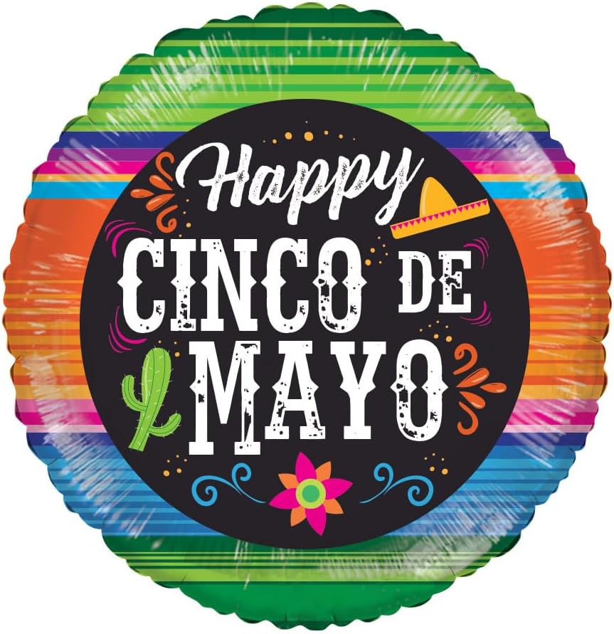 PMU Cinco de Mayo 18 Inch Mylar Balloon
