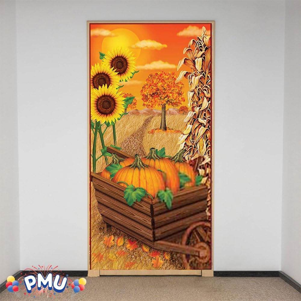 PMU Door Covers - Thanksgiving Door Covers - Thanksgiving Banner - Front Door Cover for Thanksgiving