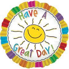 PMU Back to School, Have A Great Day & Welcome Back Rainbow Stars 18 Inch Mylar Balloon