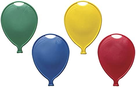 PMU 80-gram Heavy Balloon Weights Plastic Primary Colors Assortment Balloon Shape (Pkg of10)