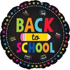 PMU Back to School, Have A Great Day & Welcome Back Rainbow Stars 18 Inch Mylar Balloon