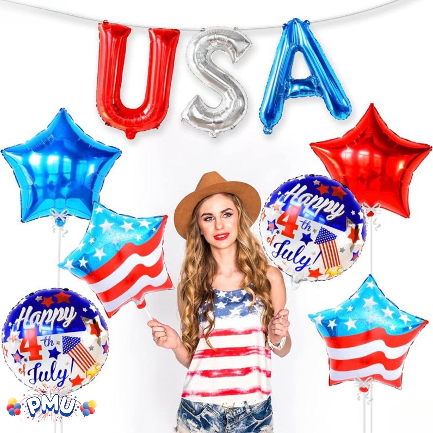 PMU USA 18 Inch Mylar-Foil Balloon
