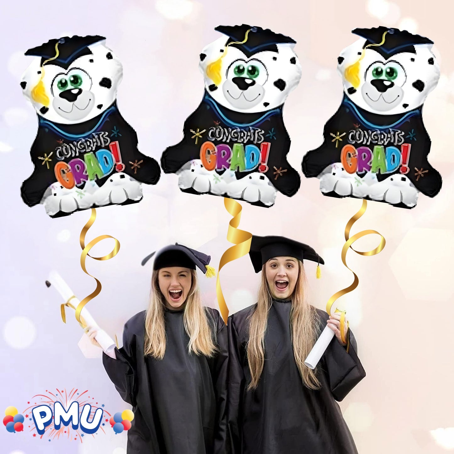 PMU Graduation Congrats Grad Star Shape 30 Inch Mylar Balloon
