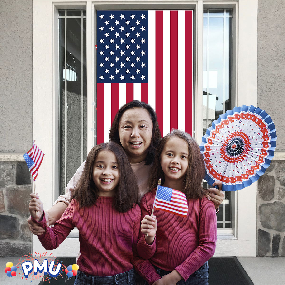 PMU Patriotic Door Cover 30 Inches x 60 Inches