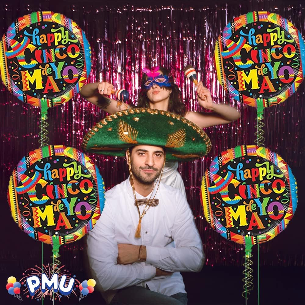 PMU Cinco de Mayo 18 Inch Mylar Balloon