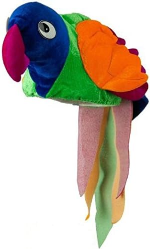 PMU Multicolor Parrot Hat Party Accessory Pkg/3