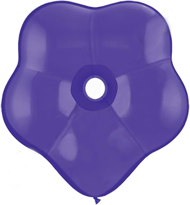 PMU 16 Inches Blossom Flower Shaped Assortment Latex Balloons