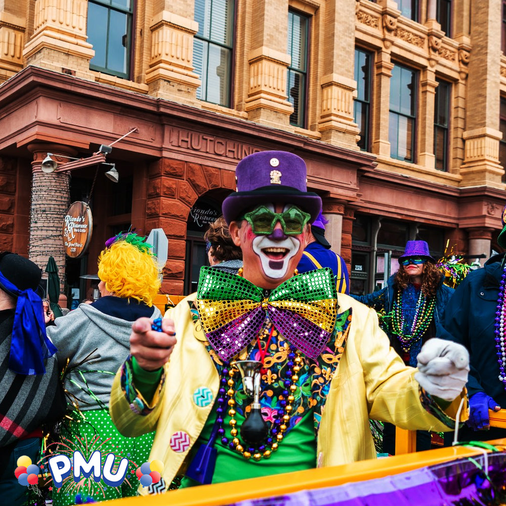 PMU Mardi Gras Jester, Crawfish, Sequin Hat, Headband Costume Accessory