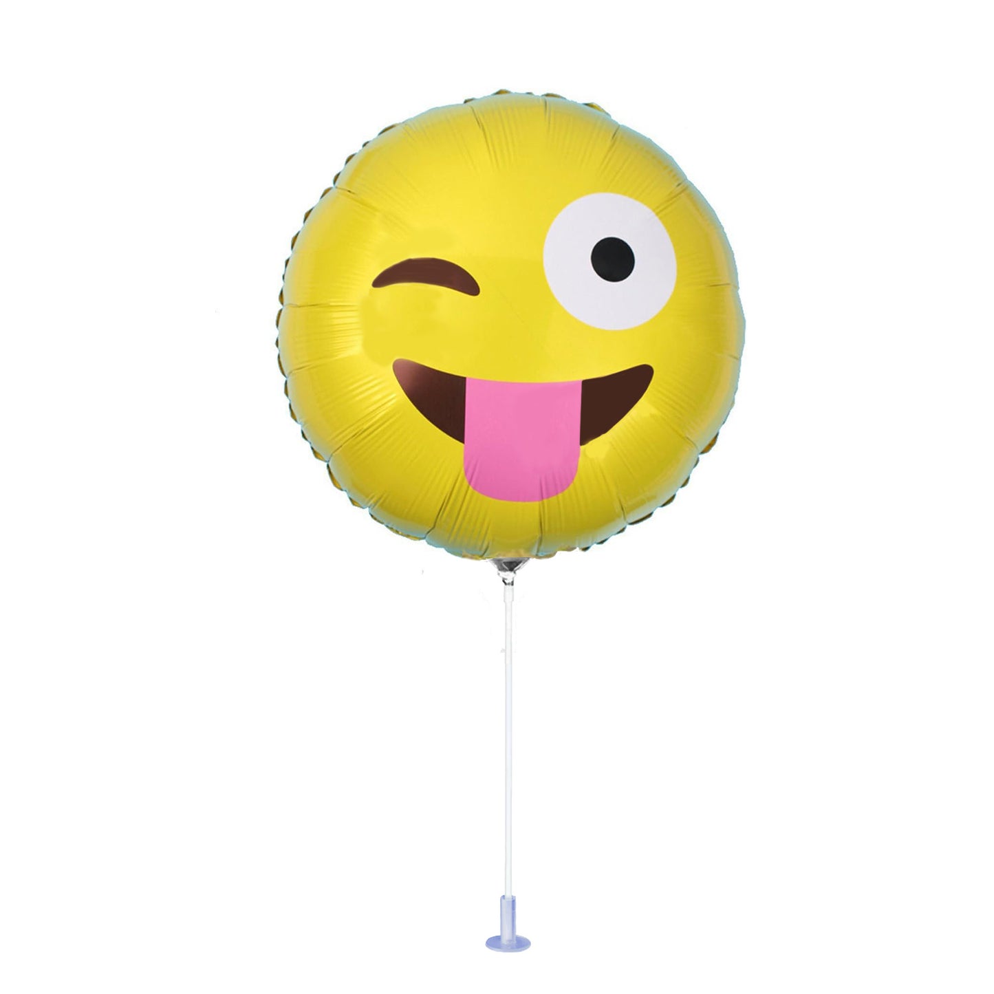 PMU Emoji Balloons 9 inch Pre-Inflated with Stick