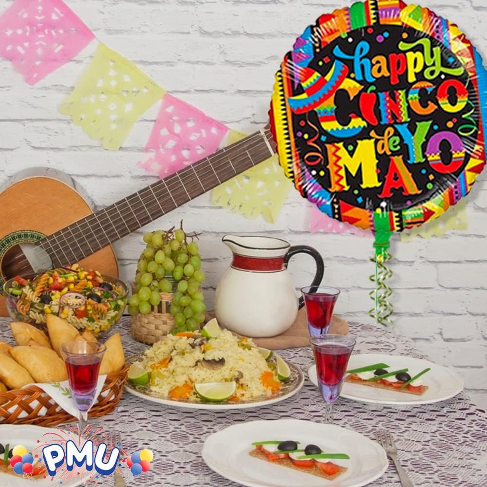 PMU Cinco de Mayo 18 Inch Mylar Balloon