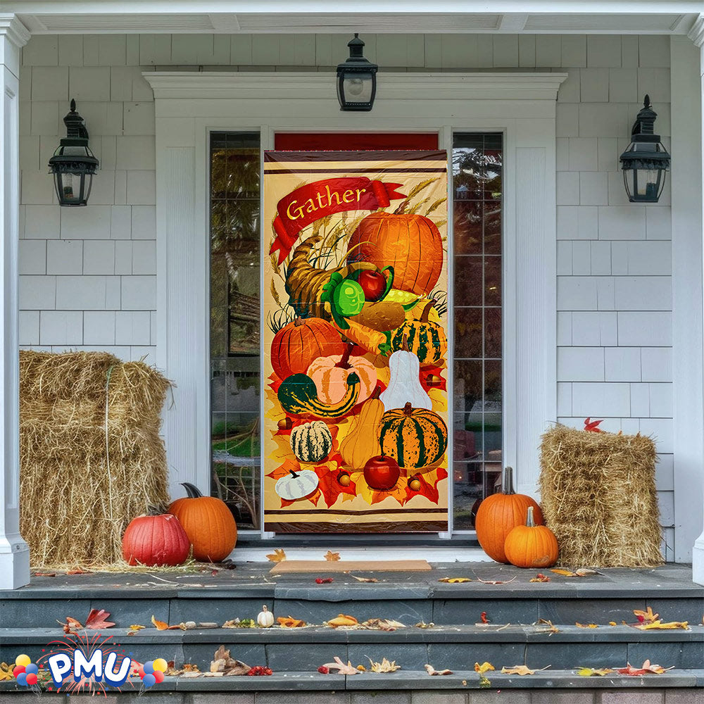 PMU Door Covers - Thanksgiving Door Covers - Thanksgiving Banner - Front Door Cover for Thanksgiving