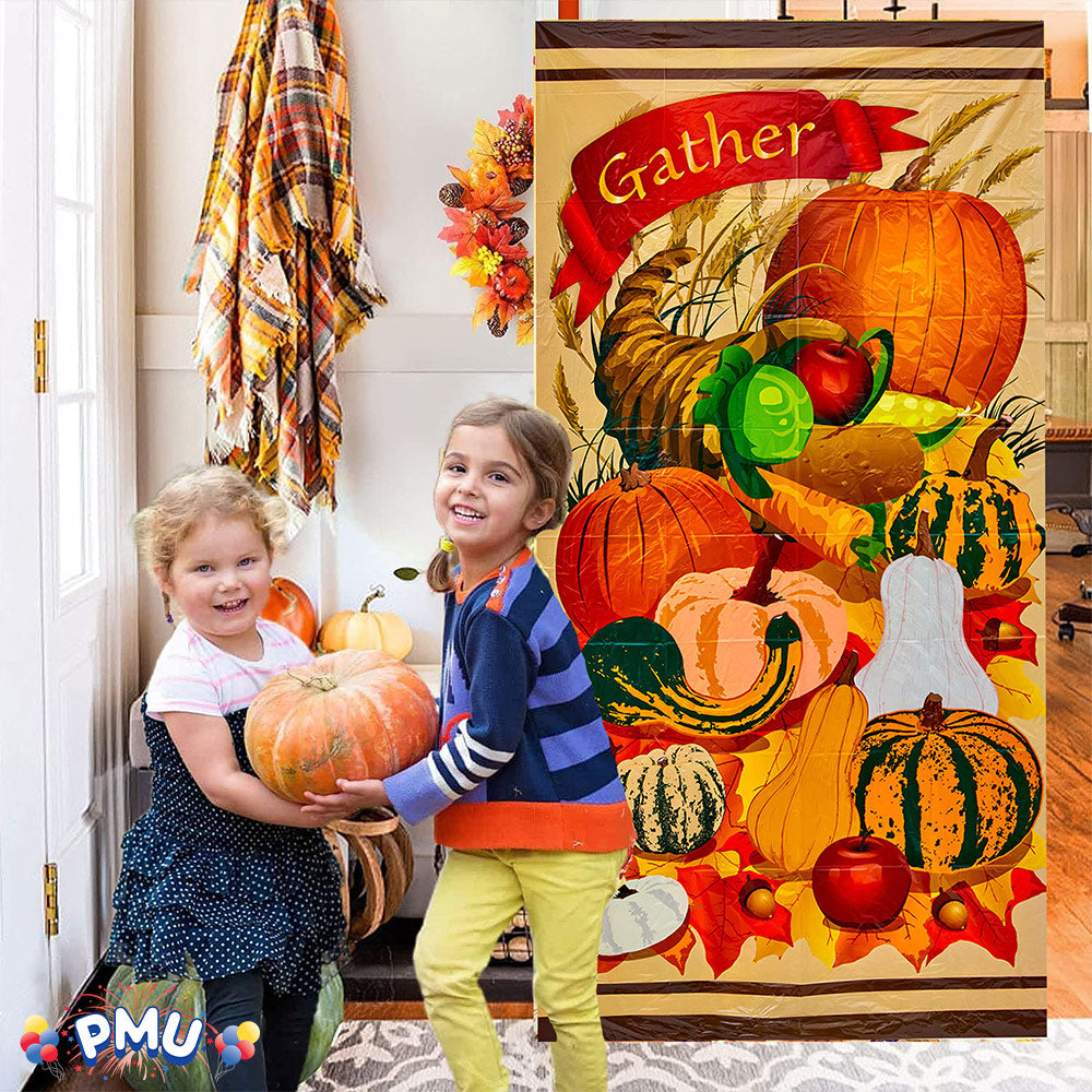 PMU Door Covers - Thanksgiving Door Covers - Thanksgiving Banner - Front Door Cover for Thanksgiving