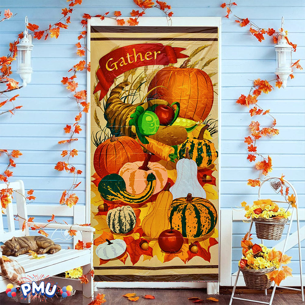 PMU Door Covers - Thanksgiving Door Covers - Thanksgiving Banner - Front Door Cover for Thanksgiving