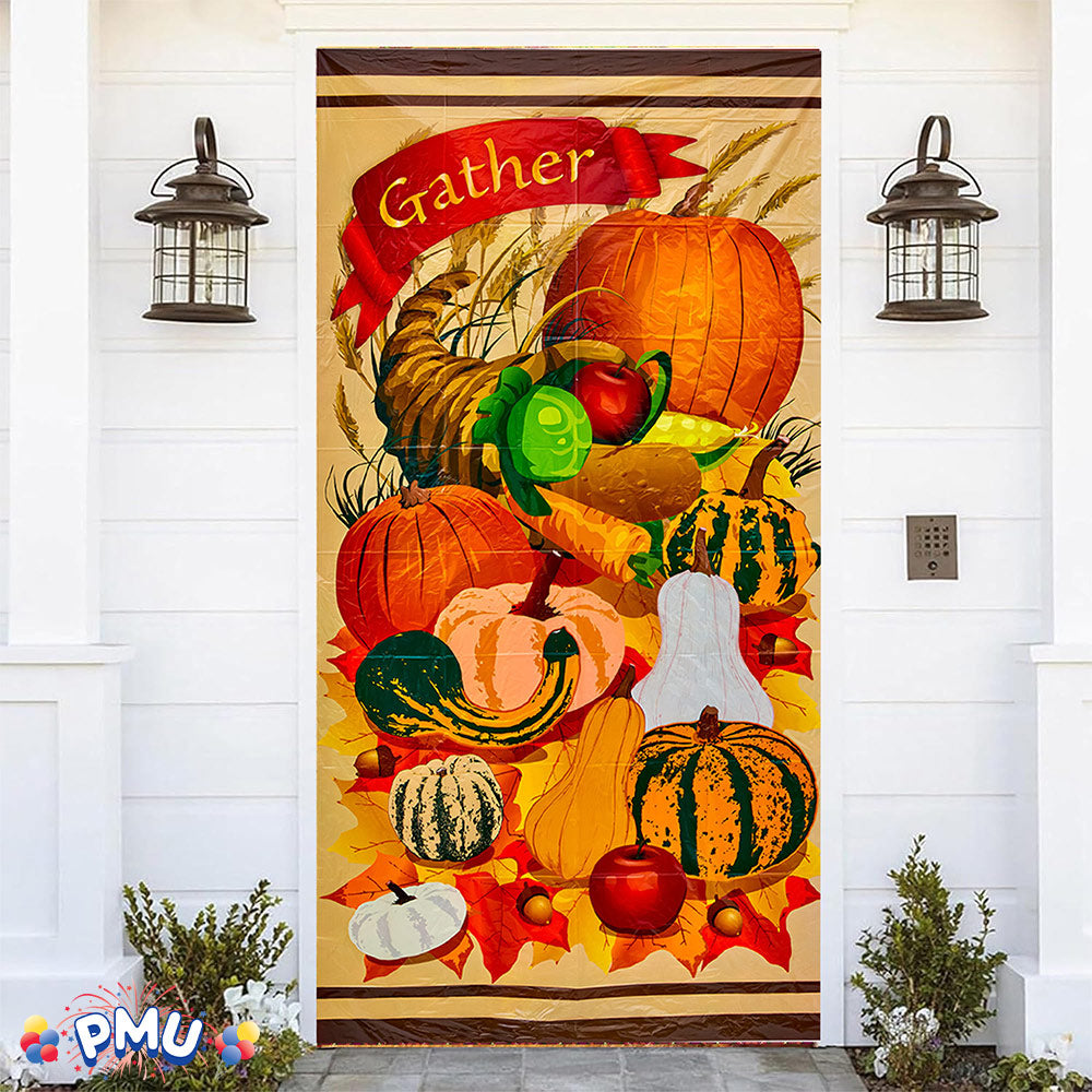 PMU Door Covers - Thanksgiving Door Covers - Thanksgiving Banner - Front Door Cover for Thanksgiving