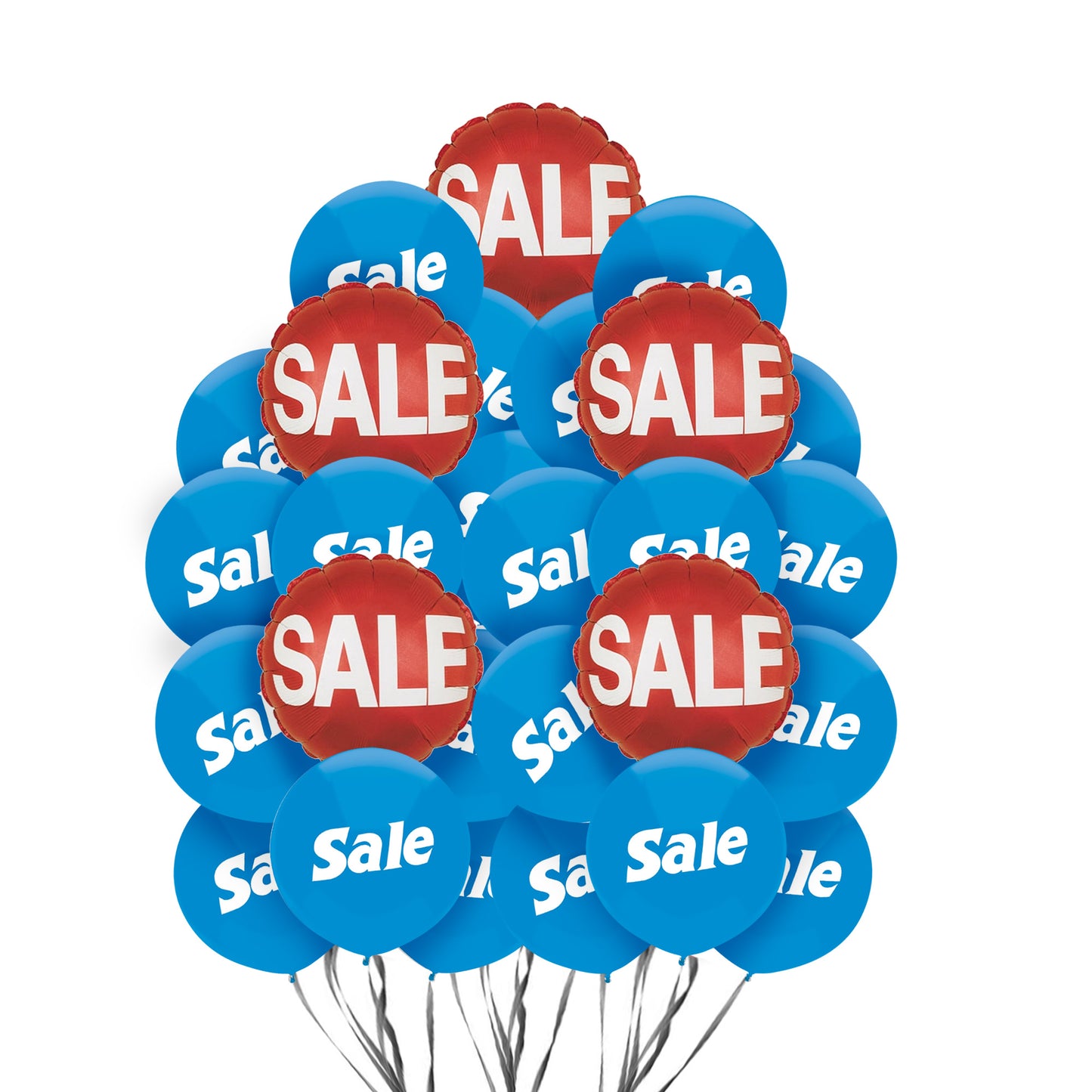 PMU Sale Balloons Assortment Kit with Color Coordinate Ribbons