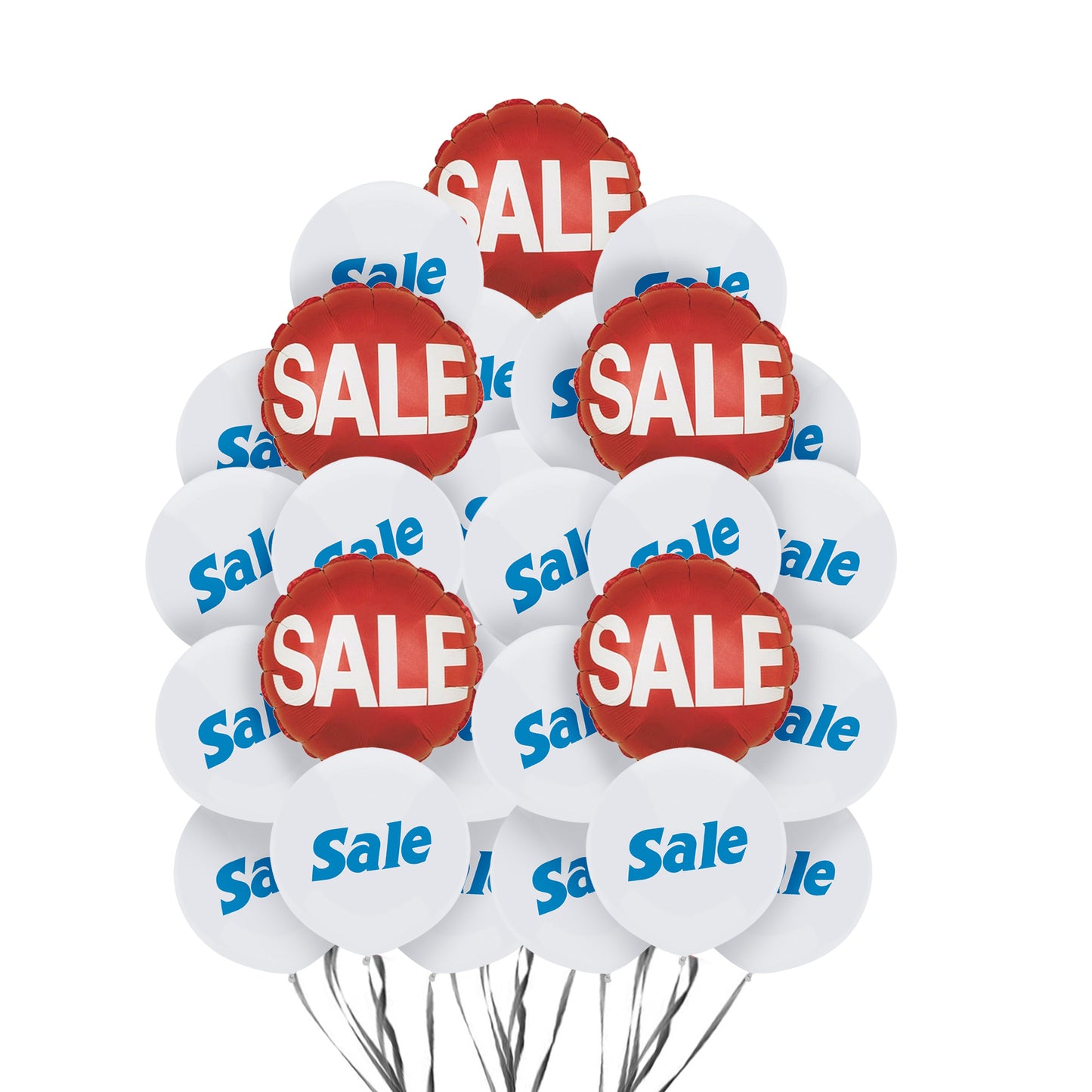 PMU Sale Balloons Assortment Kit with Color Coordinate Ribbons