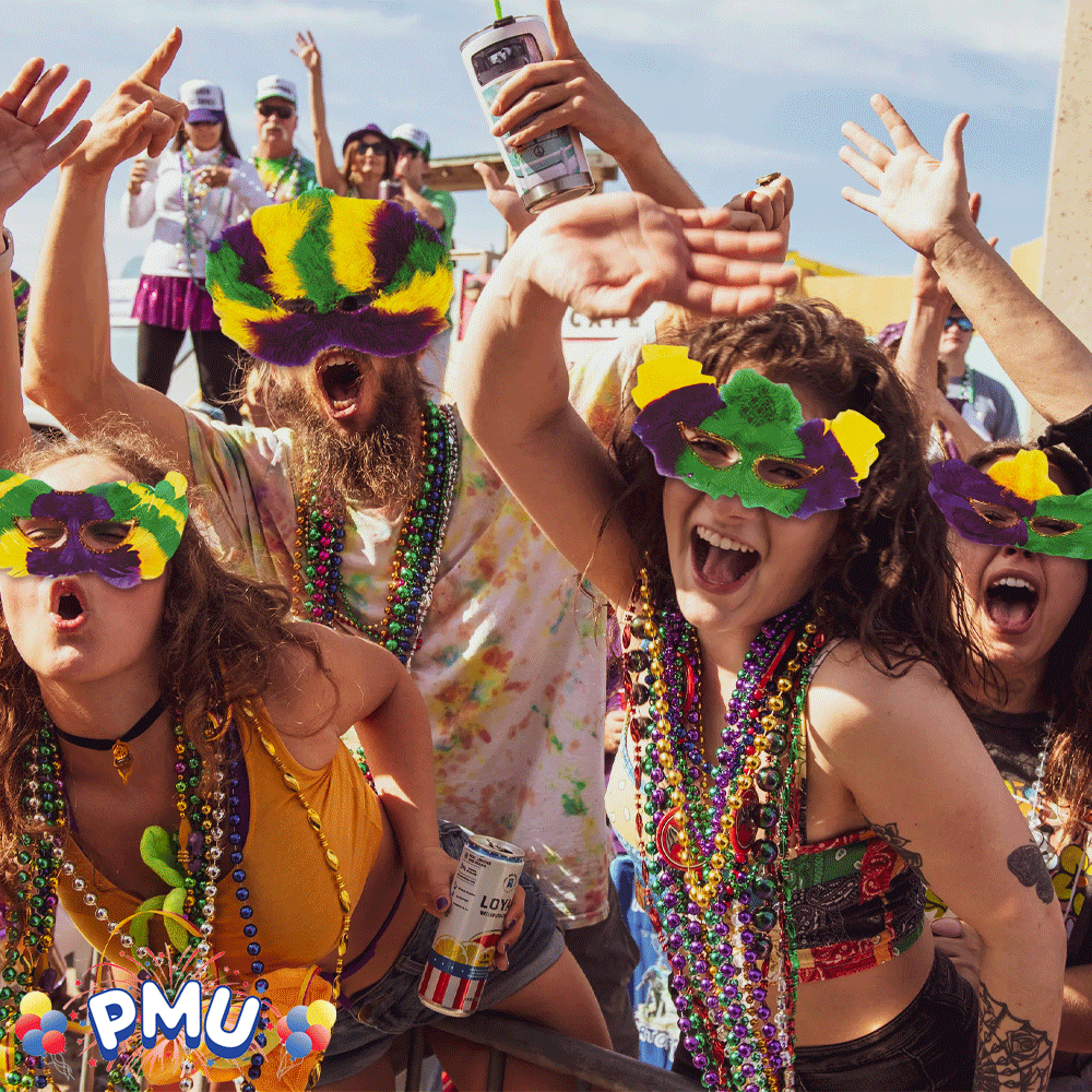 PMU Mardi Gras Jester, Crawfish, Sequin Hat, Headband Costume Accessory