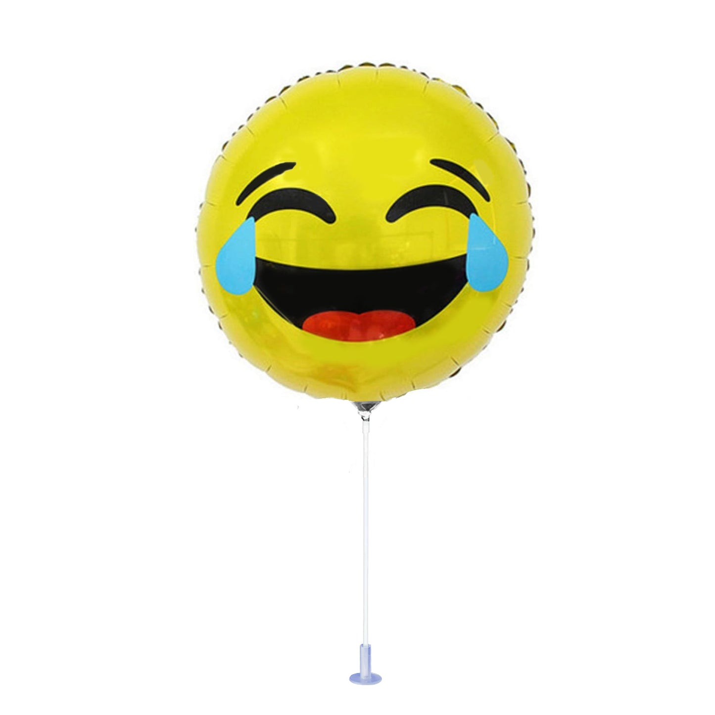 PMU Emoji Balloons 9 inch Pre-Inflated with Stick