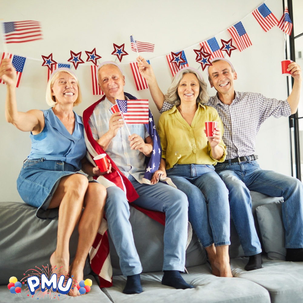 PMU Patriotic Headband 4th of July Party Wearable Headwear Costume and Decoration Accessory