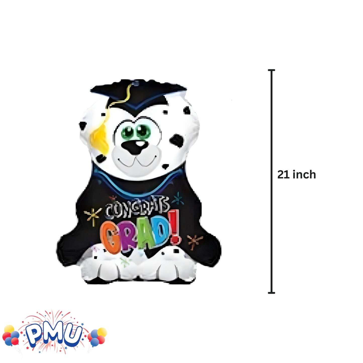 PMU Graduation Congrats Grad Star Shape 30 Inch Mylar Balloon