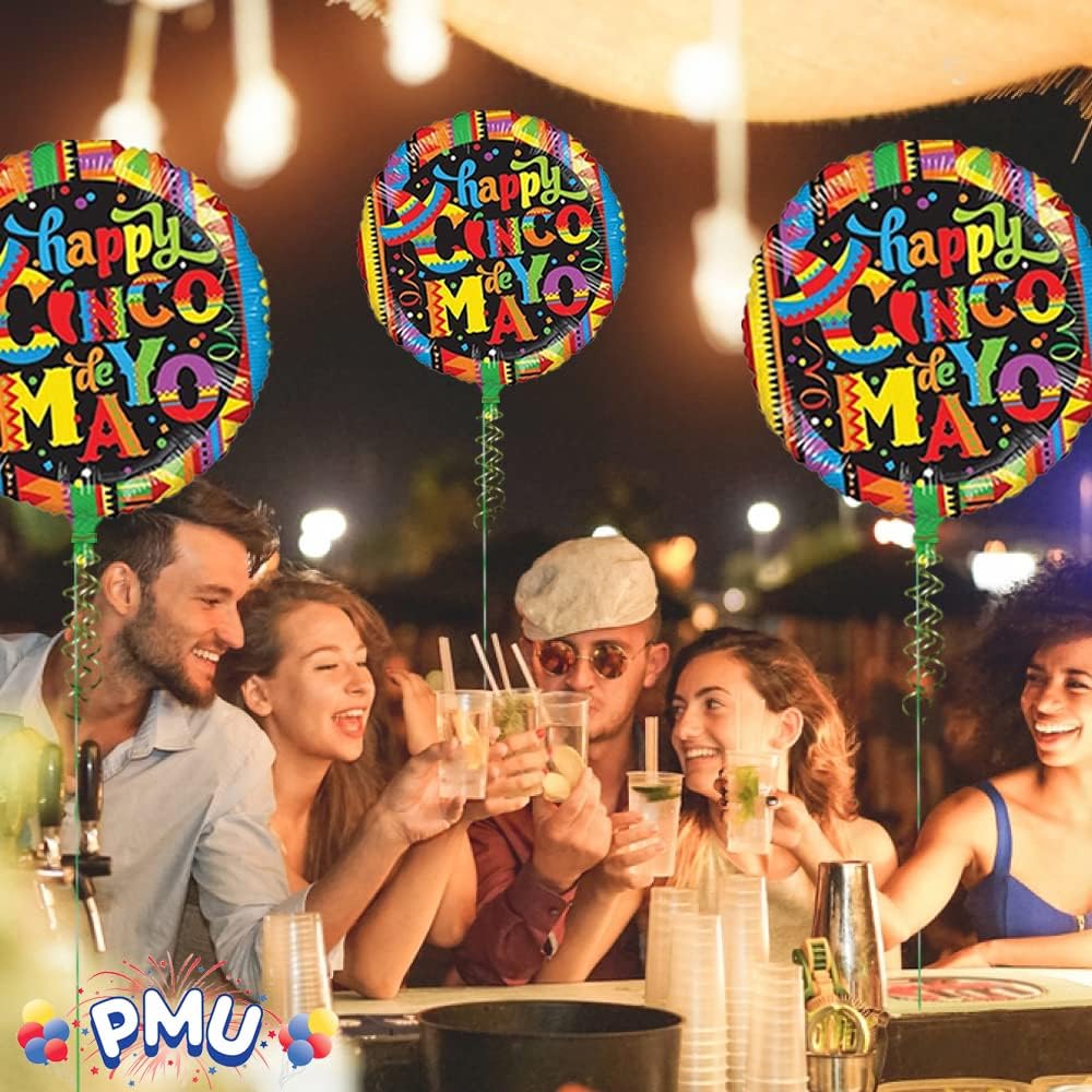 PMU Cinco de Mayo 18 Inch Mylar Balloon