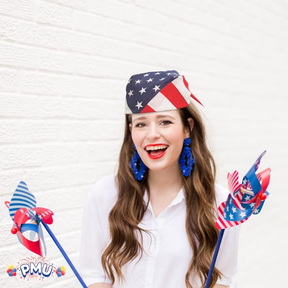 PMU Patriotic Headband 4th of July Party Wearable Headwear Costume and Decoration Accessory