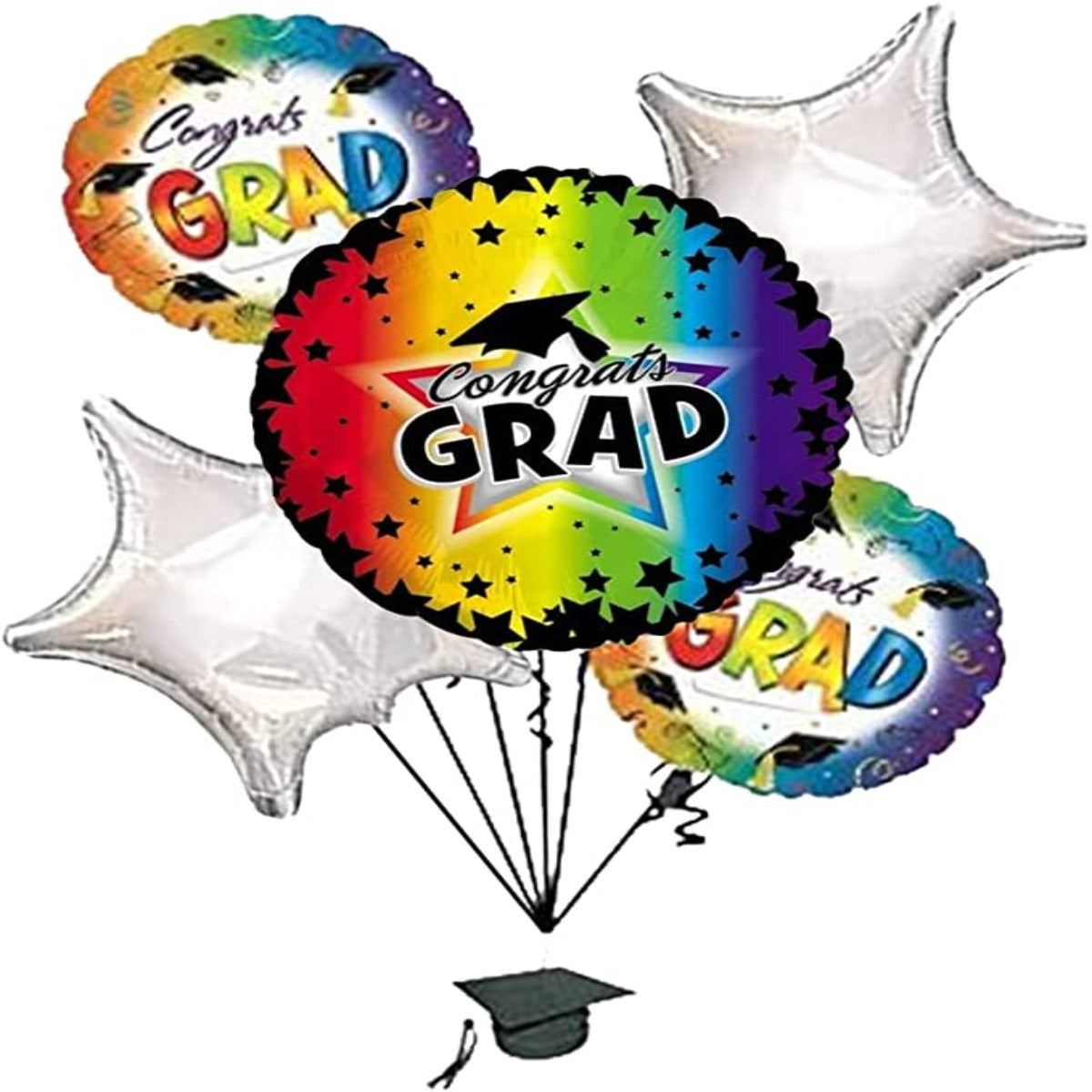 PMU Way To Go Grad Balloon Bouquet (5/pkg) Pkg/1