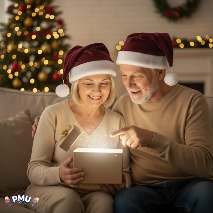 PMU Christmas Velvet Plush Professional Quality Santa Hat