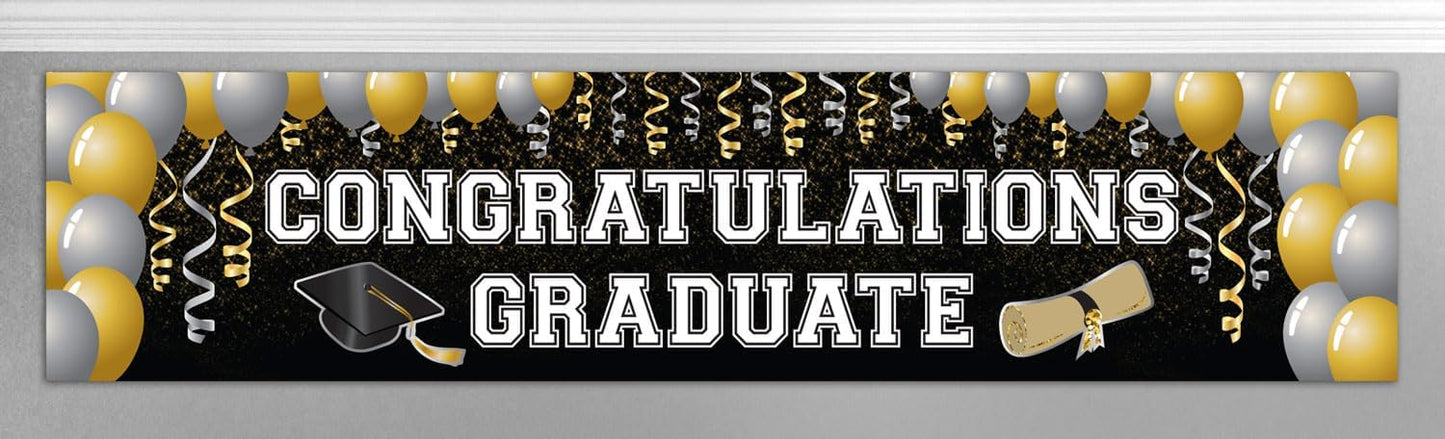 PMU Graduation "Congrats Graduation!" - Graduation Celebration Decor Party Accessories (1/Pkg) Pkg/1