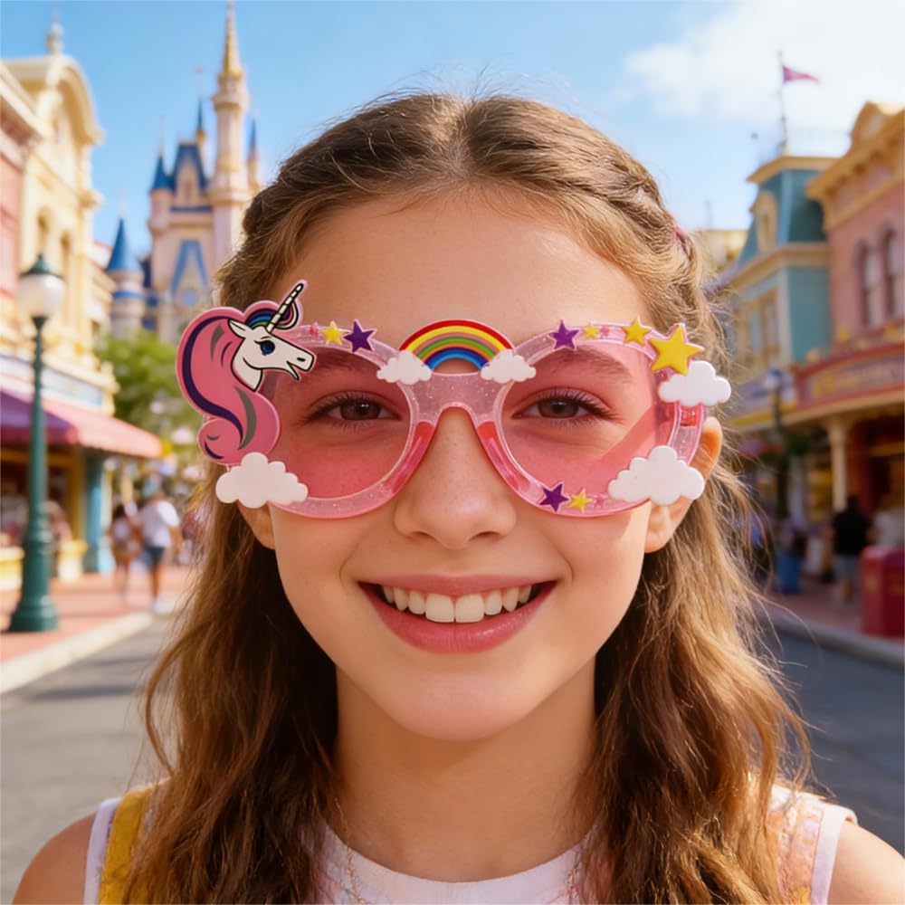 PMU Holly Sunglasses – Festive Holiday Costume Glasses, Novelty Reindeer Antler Eyewear for Adults & Kids Xmas