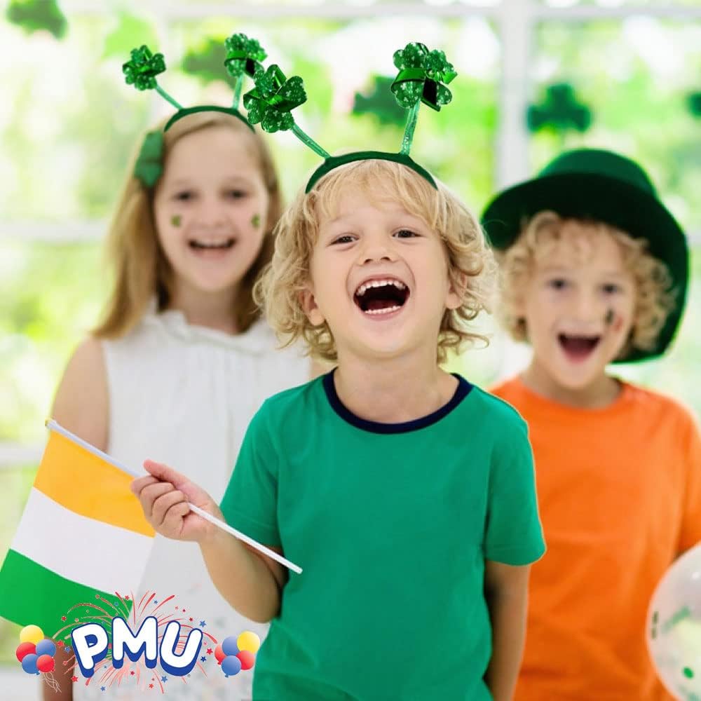 PMU St. Patricks Day - Mardi Gras Saint Patrick's Day Headband Shamrocks