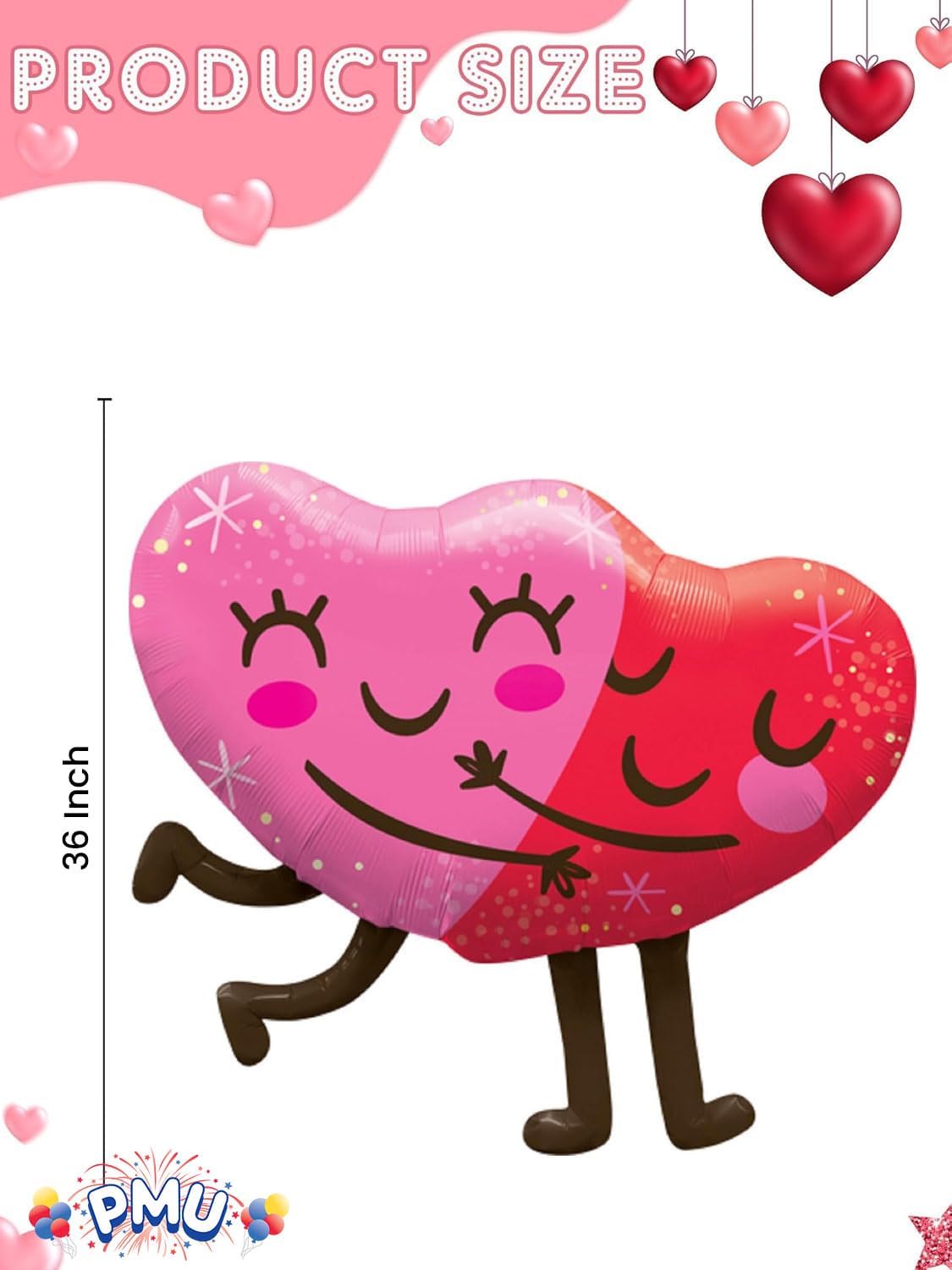 PMU Valentine's Day Mylar - Foil Balloons Proposal, Special Events, Photo Props Party Decoration and Accessories
